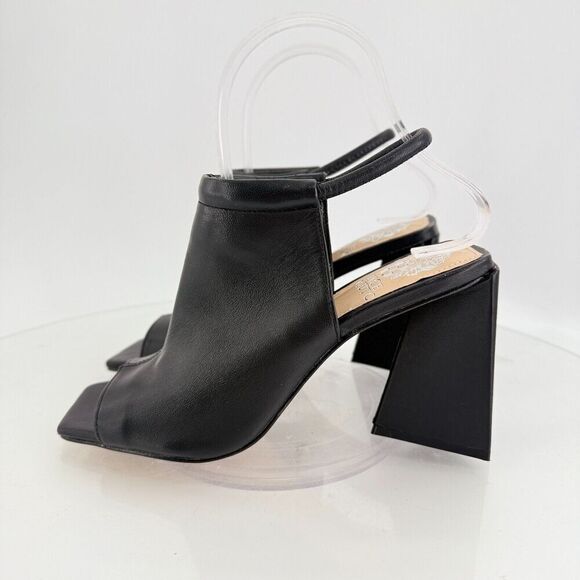 Vince Camuto Avangila Women's Open Toe Leather Heeled Sandal Black Size 6 M - Picture 4 of 15